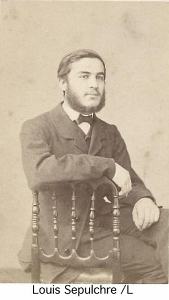 LouisSepulchre1.jpg - Louis, Edouard, Joseph Sepulchre, premier de la branche brune "Louis". Photo vers 1870.