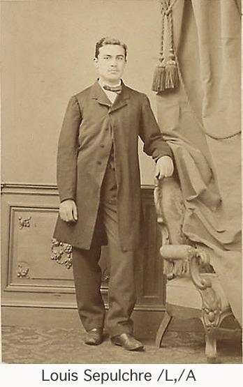 LouisSepulchre2.jpg - Louis, Edouard, Joseph Sepulchre, premier de la branche "brune Louis". Photo vers 1860.