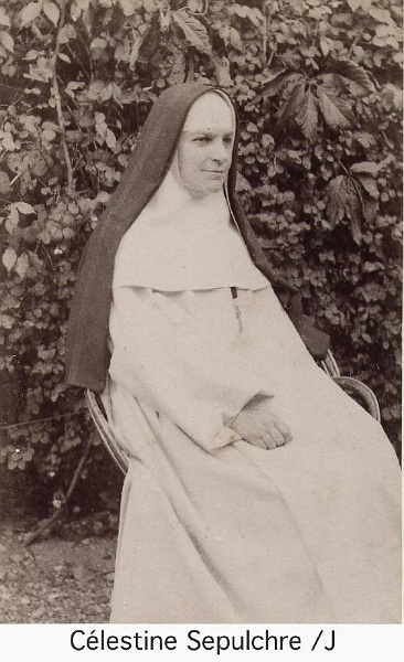 CelestineSepulchre2.jpg - Célestine Sepulchre, fille de Joseph Sepulchre et Célestine Joassin. Religieuse dominicaine sous le nom de Sœur Marie de Sainte Catherine.
